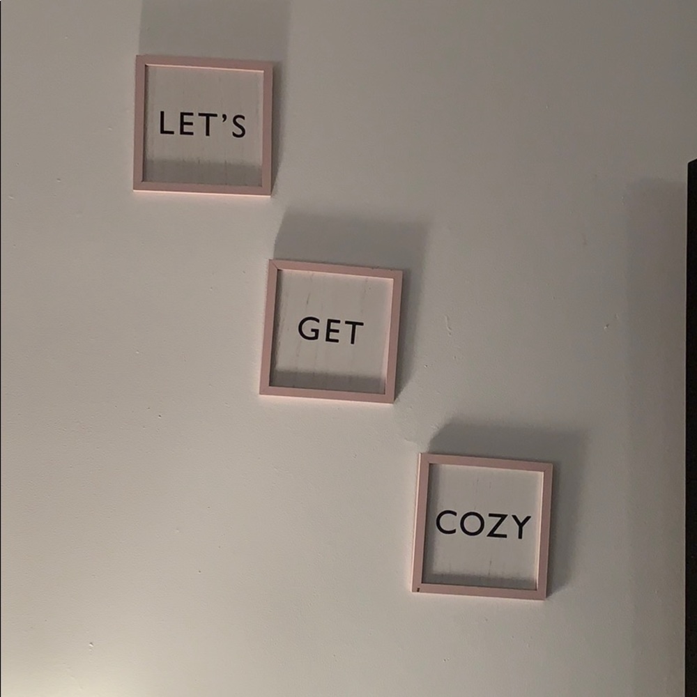 “Let’s Get Cozy” Decorative Wall Art